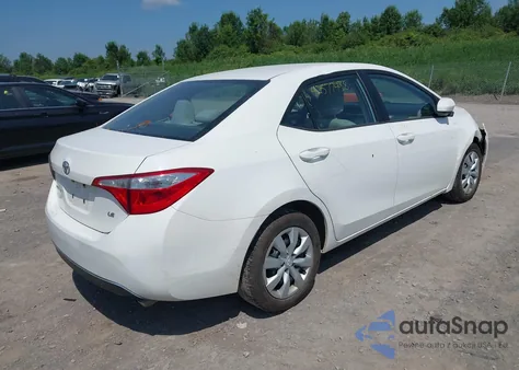 2016 Toyota Corolla Le из США, поврежденный, VIN 2T1BURHE2GC716349